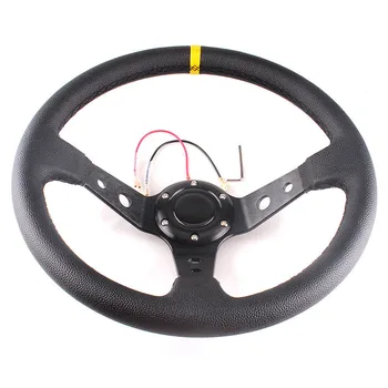 14inch 350mm Car Steering Wheel Aluminum Bracket and PVC Leather Sport Racing Steeing wheel
14inch 350mm Car Steering Wheel Aluminum Bracket and PVC Leather Sport Racing Steeing wheel