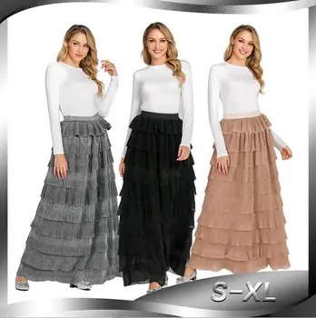Elegant Long Fringed Skirt Tassels High Waist Bling Skirts Modest Muslim Bottoms Ankle-Length Party Eid Islamic Clothing
Elegant Long Fringed Skirt Tassels High Waist Bling Skirts Modest Muslim Bottoms Ankle-Length Party Eid Islamic Clothing