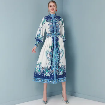 Luxury Designer Runway Fashion 2020 Women Mid Dress Bohemian Casual Dress Floral Print Long Sleeve Dress 2020
Luxury Designer Runway Fashion 2020 Women Mid Dress Bohemian Casual Dress Floral Print Long Sleeve Dress 2020