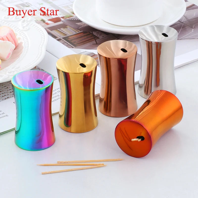 1Pcs Stainless Steel Toothpick Box European Style Sleek High-End Mini Toothpick Holder Kitchen Accessories Home Desktop
1Pcs Stainless Steel Toothpick Box European Style Sleek High-End Mini Toothpick Holder Kitchen Accessories Home Desktop