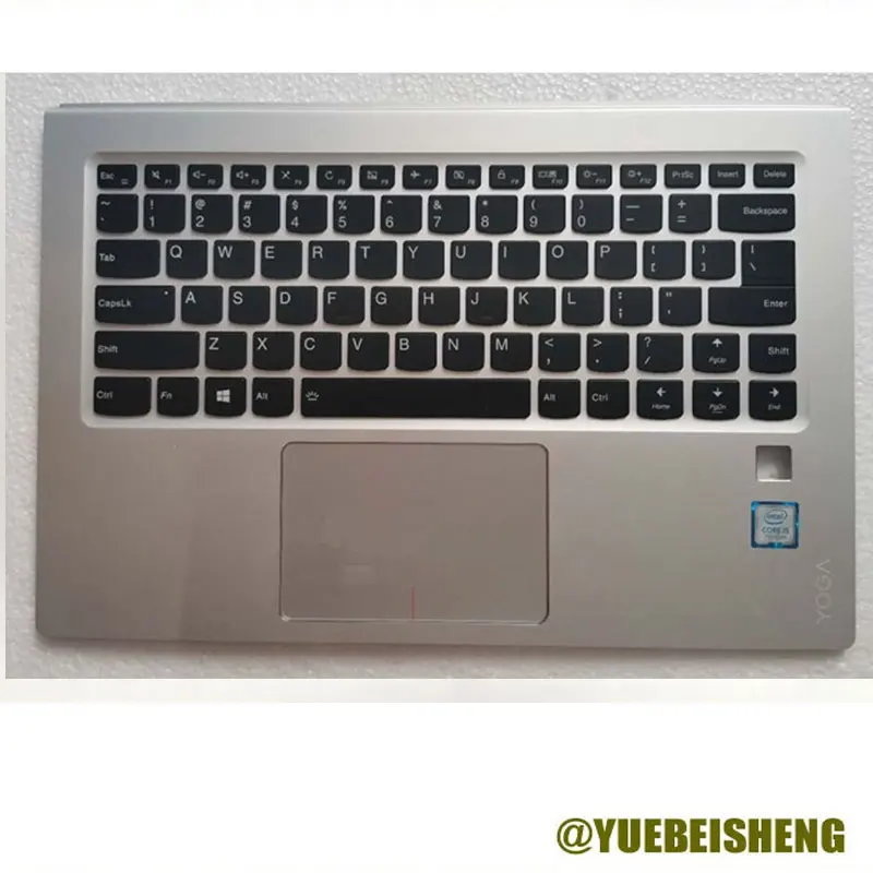 

YUEBEISHENG 95%New for lenovo YOGA 910-13IKB YOGA 5 Pro 910-13 palmrest US keyboard upper cover Touchpad,Silver