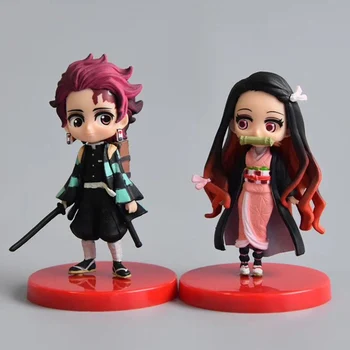 2pcs/lot Anime Kimetsu no Yaiba Demon Slayer Figures Tanjirou Kamado Nezuko with Sword PVC Collection Model Toys For Gift 
2pcs/lot Anime Kimetsu no Yaiba Demon Slayer Figures Tanjirou Kamado Nezuko with Sword PVC Collection Model Toys For Gift