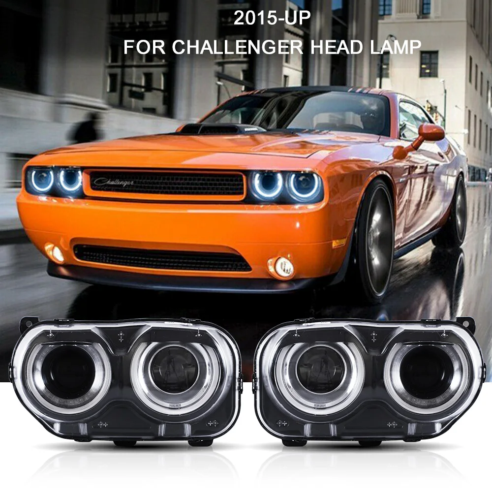 Car Head Lamp for DODGE CHALLENGER 2015-UP MODIFIED LED HEAD LIGHT Plug and Play Design without Low Beam Bulb RS-DODGE-002
Car Head Lamp for DODGE CHALLENGER 2015-UP MODIFIED LED HEAD LIGHT Plug and Play Design without Low Beam Bulb RS-DODGE-002