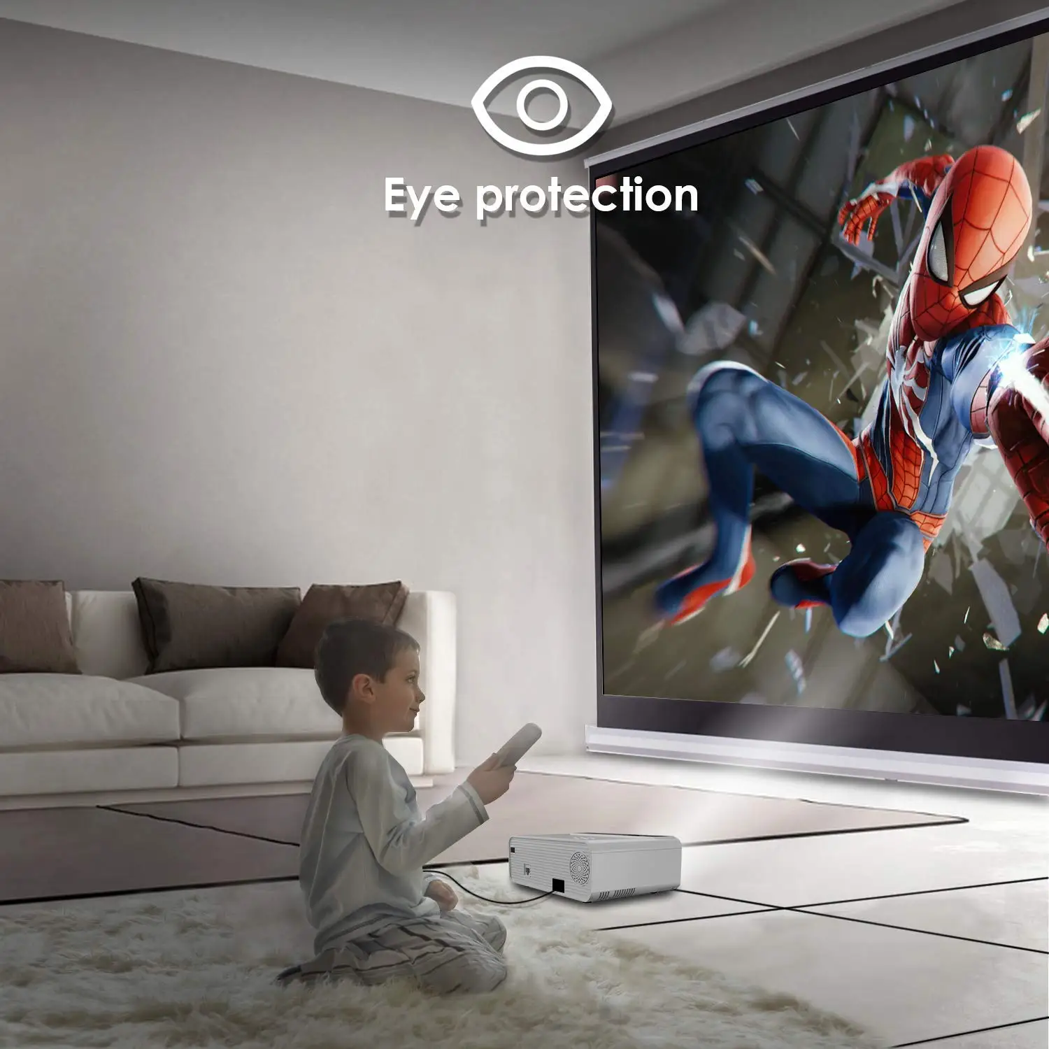 Salange Projector P60, 2800 lumens Home Theater Mini Beamer Support 1080P 3D HDMI Movie Game Projector Optional WiFi Android Salange Projector P60, 2800 lumens Home Theater Mini Beamer Support 1080P 3D HDMI Movie Game Projector Optional WiFi Android