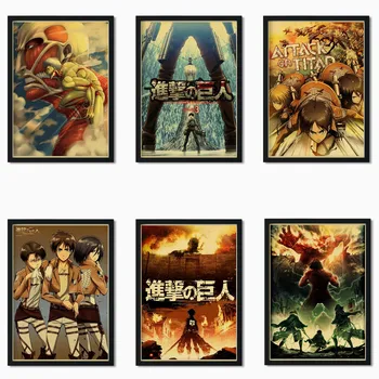 Japanese retro art popular anime Attack on Titan high quality art canvas prints wall decoration painting posters o198
Japanese retro art popular anime Attack on Titan high quality art canvas prints wall decoration painting posters o198