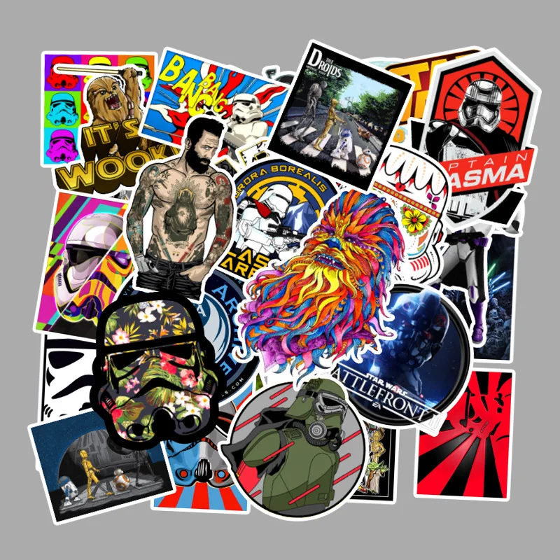 100Pcs Star Wars Graffiti Adhesive Paper Car Motorcycle Skateboard Computer Laptop Hand Account Adhesive Paper Waterproof TZC18G
100Pcs Star Wars Graffiti Adhesive Paper Car Motorcycle Skateboard Computer Laptop Hand Account Adhesive Paper Waterproof TZC18G
