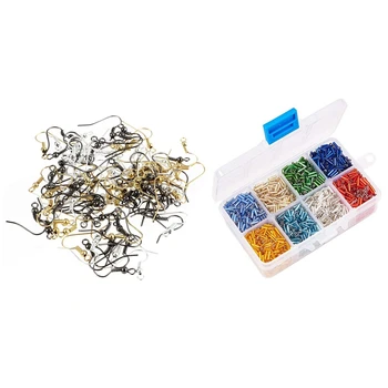 100 Pcs Mix Ear Wire Fish Hooks Silver Gold Black & 1 Box 6mm Glass Beads, Various Colors, Pony Bead Jewelry
100 Pcs Mix Ear Wire Fish Hooks Silver Gold Black & 1 Box 6mm Glass Beads, Various Colors, Pony Bead Jewelry