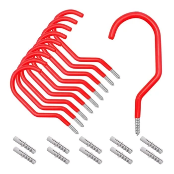 10Pcs Heavy Duty Bike Storage Hooks, Hardware Screw-in Garage Storage Ceiling Hanger, Perfect Hooks for Garage Ceiling
10Pcs Heavy Duty Bike Storage Hooks, Hardware Screw-in Garage Storage Ceiling Hanger, Perfect Hooks for Garage Ceiling