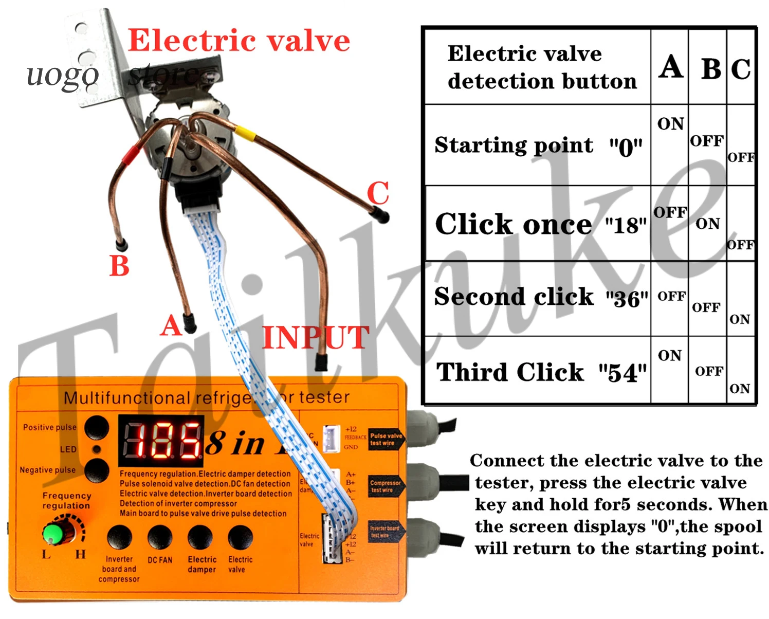 10 in1 Refrigerator compressor inverter board tester, pulse solenoid