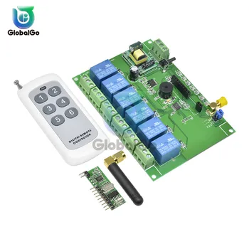 6 Way Channel Remote Control Self-locking Relay Module 110-240V 433MHz RF Receiver Relay Board Module Remote Control Switch
6 Way Channel Remote Control Self-locking Relay Module 110-240V 433MHz RF Receiver Relay Board Module Remote Control Switch
