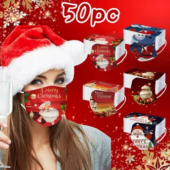 Mondkapjes 50pcs Disposable Face Mask Adult Christmas Mask Printed Disposable Masks 3ply Earhook Mouth Caps Mascarillas Маска
Mondkapjes 50pcs Disposable Face Mask Adult Christmas Mask Printed Disposable Masks 3ply Earhook Mouth Caps Mascarillas Маска