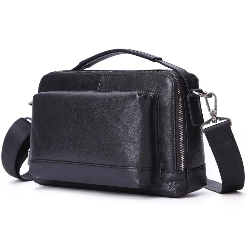 Korean men's leather multi-function zipper shoulder bag first layer cowhide large capacity crossbody bag
Korean men's leather multi-function zipper shoulder bag first layer cowhide large capacity crossbody bag