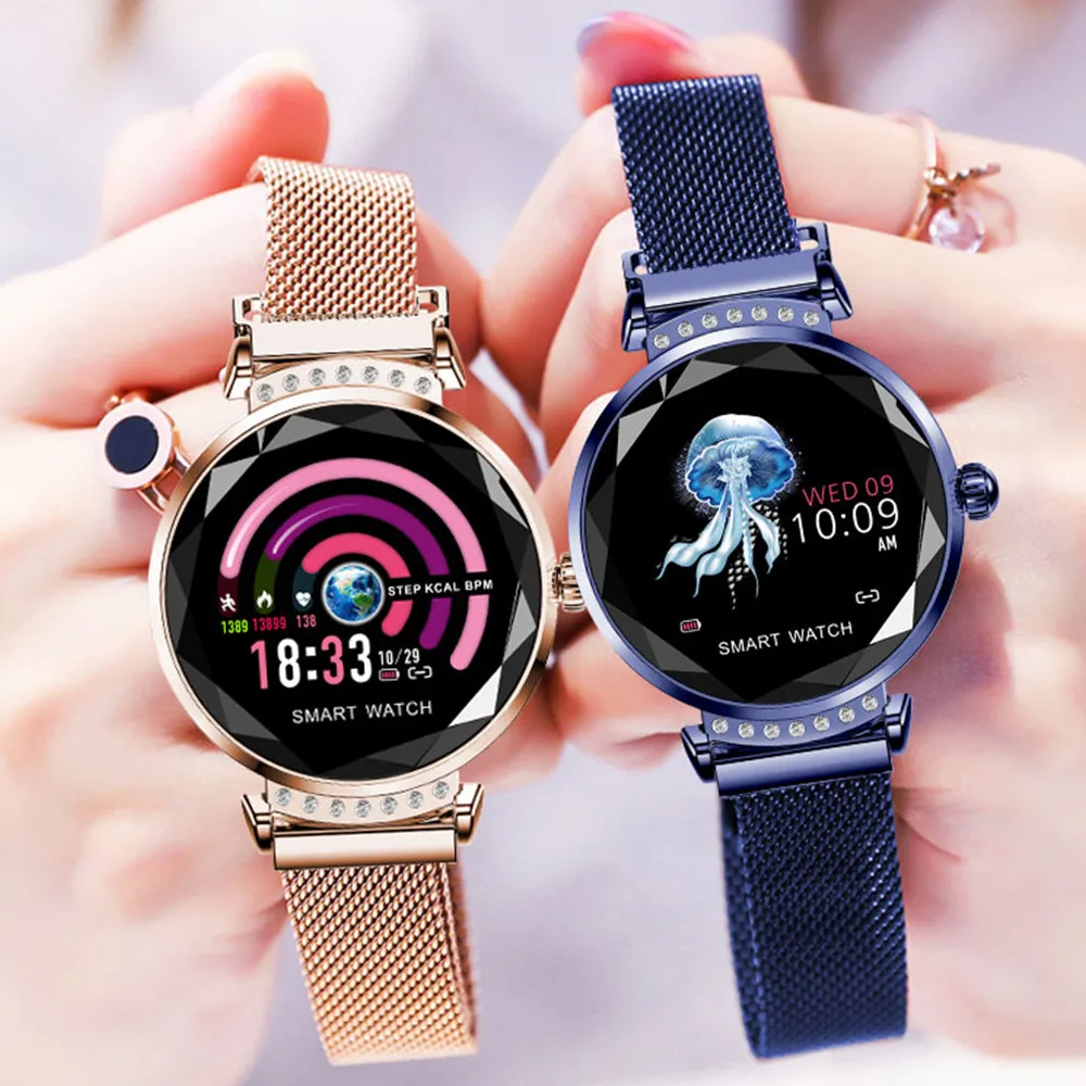 

696 H2 Fashion Smart Watch Women Lovely Bracelet Heart Rate Monitor Sleep Monitoring Smartwatch connect IOS Android smart band