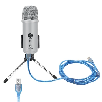 USB PC Condenser Microphone Volume Adjustment Pitch Bend Studio Cardioid Condenser Mic Kit for Recording Streaming Podcast
USB PC Condenser Microphone Volume Adjustment Pitch Bend Studio Cardioid Condenser Mic Kit for Recording Streaming Podcast