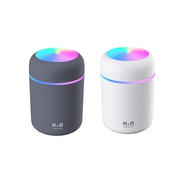 2 Pcs 300ML USB Air Humidifier Aroma Essential Oil Diffuser with Romantic Lamp Mist Maker Humidifiers, White & Gray
2 Pcs 300ML USB Air Humidifier Aroma Essential Oil Diffuser with Romantic Lamp Mist Maker Humidifiers, White & Gray