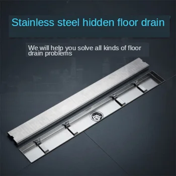 Tile Insert Rectangular Linear Anti-Odor Floor Drain Bathroom Hardware Invisible Shower Bathroom Accessories Multi Sizes 304
Tile Insert Rectangular Linear Anti-Odor Floor Drain Bathroom Hardware Invisible Shower Bathroom Accessories Multi Sizes 304
