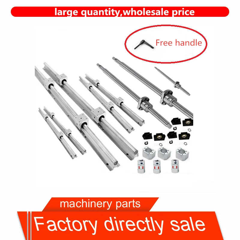 1 anti backlash 16mm ballscrew RM1605-430mm-C7 end machine+ball nut CNC