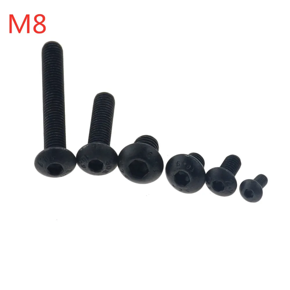 5PCS M8x10-60 12 14 16 18 20 22 25 30 45 50 55 Grade10.9 Button Head Screw ISO7380 Hex Socket Round Button Head Screws M8*10
5PCS M8x10-60 12 14 16 18 20 22 25 30 45 50 55 Grade10.9 Button Head Screw ISO7380 Hex Socket Round Button Head Screws M8*10