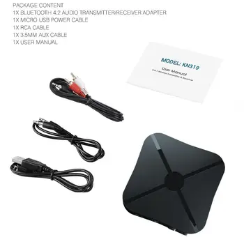 Wireless 1PCS Bluetooth 4.2 Adapter Aux Bluetooth Receiver Audio Home Car Bluetooth Transmitter Bluetooth Adapter
Wireless 1PCS Bluetooth 4.2 Adapter Aux Bluetooth Receiver Audio Home Car Bluetooth Transmitter Bluetooth Adapter