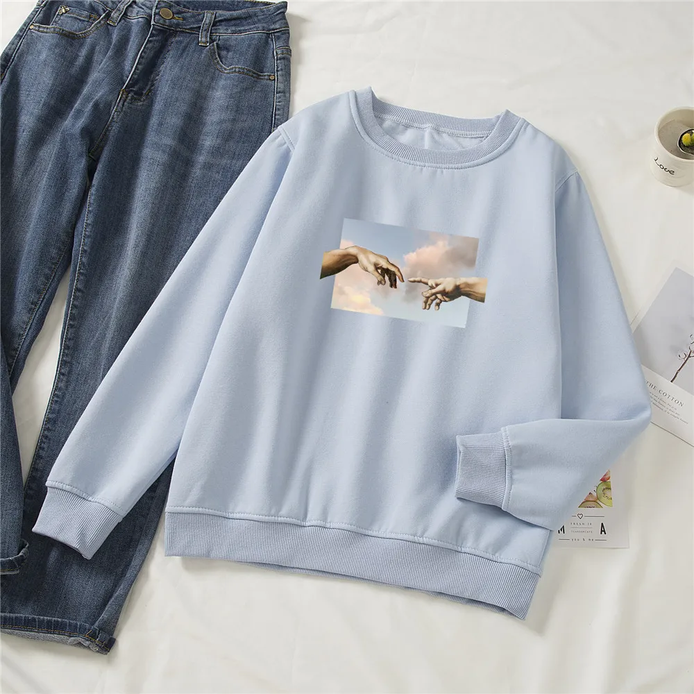 Autumn Winter Loose Hand Printed Hoodies Harajuku Long Sleeve Hip Hop Women Hooded Oversized Cotton Sweatshirt Korean Clothes
Autumn Winter Loose Hand Printed Hoodies Harajuku Long Sleeve Hip Hop Women Hooded Oversized Cotton Sweatshirt Korean Clothes