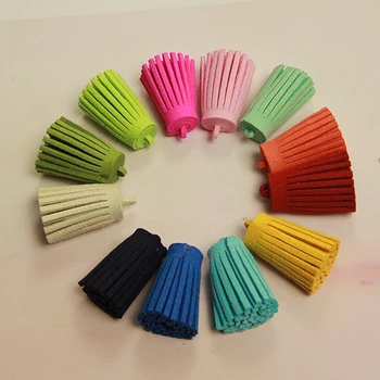 New 12 Color Suede Tassel For Keychain Cellphone Straps Jewelry Charms Leather Tassel With Metal Caps Diy Accessories wholesale
New 12 Color Suede Tassel For Keychain Cellphone Straps Jewelry Charms Leather Tassel With Metal Caps Diy Accessories wholesale