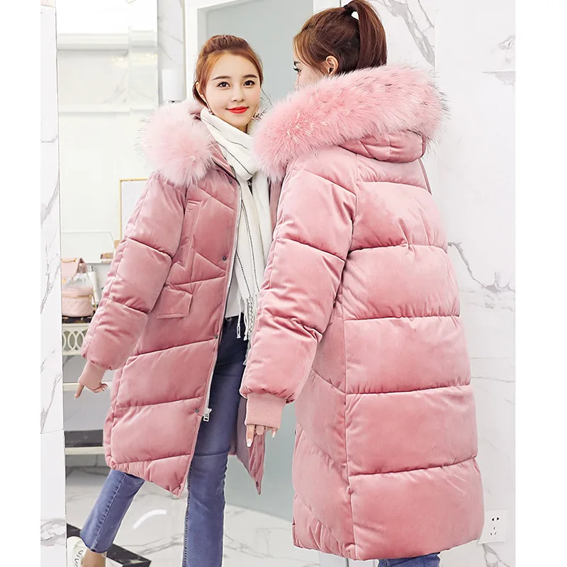 Cotton-padded Clothes Women's Mid-length 2018 New Style Korean-style Cotton Gold Velvet Fabric Loose Winter Long Cotton Coat Stu
Cotton-padded Clothes Women's Mid-length 2018 New Style Korean-style Cotton Gold Velvet Fabric Loose Winter Long Cotton Coat Stu