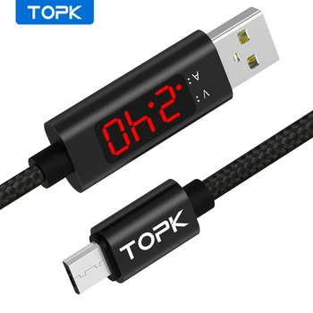 TOPK 1M(3.28ft) Micro USB Data Charging LED Digital Voltage and Current Display Nylon Braided USB Cable For Samsung Xiaomi LG
TOPK 1M(3.28ft) Micro USB Data Charging LED Digital Voltage and Current Display Nylon Braided USB Cable For Samsung Xiaomi LG