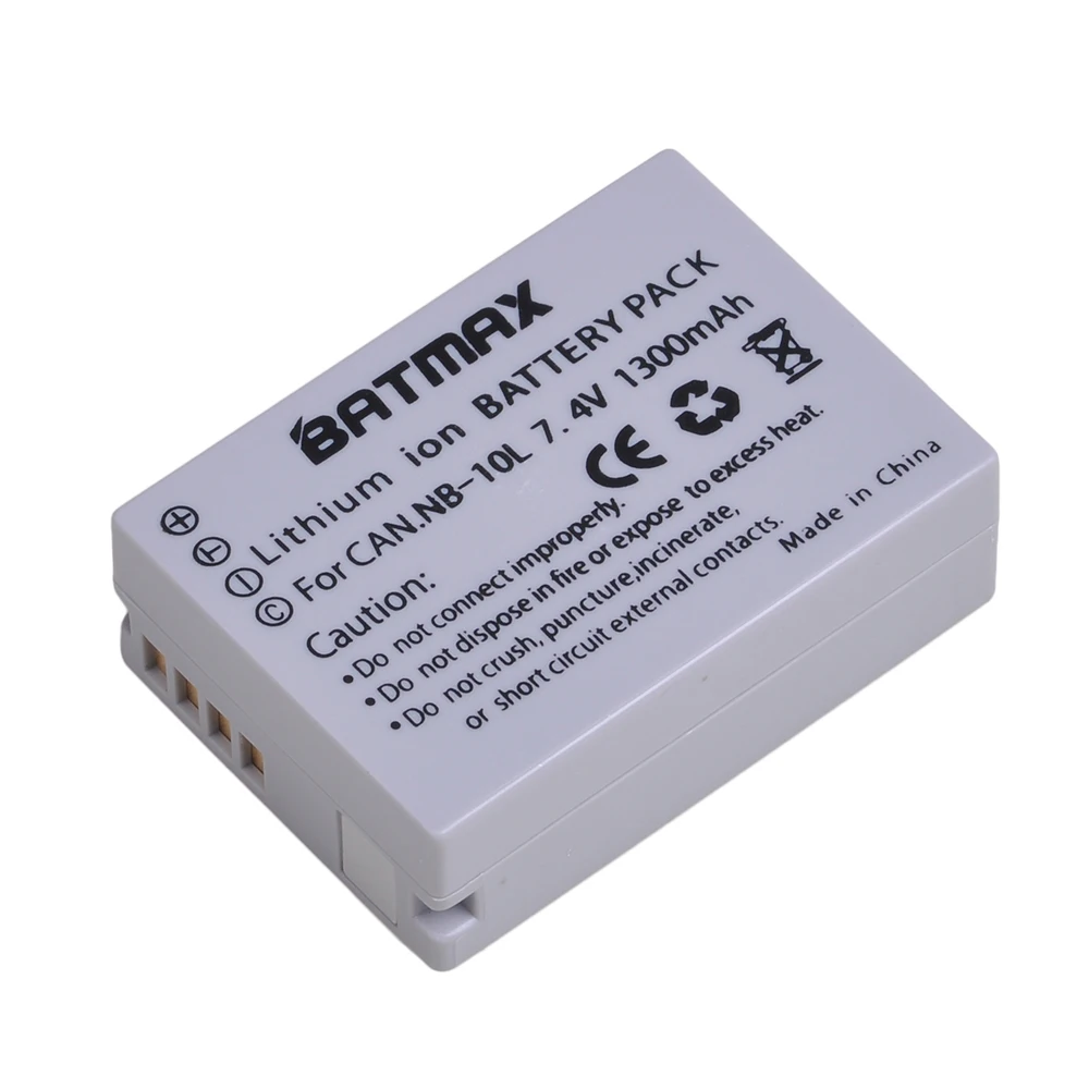 Фото Batmax 1pc NB-10L NB10L NB 10L Camera Battery for CANON PowerShot SX40 HS SX40HS SX50 SX50HS G1 X G1X G15 G16 SX60 G3X | Электроника