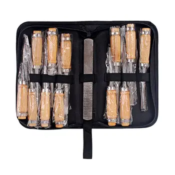 13 Pcs/bag Wood Carving Hand Chisel File Knife Tool Sharp Cutter Set Manual Woodworking Kit Carrying Case
13 Pcs/bag Wood Carving Hand Chisel File Knife Tool Sharp Cutter Set Manual Woodworking Kit Carrying Case