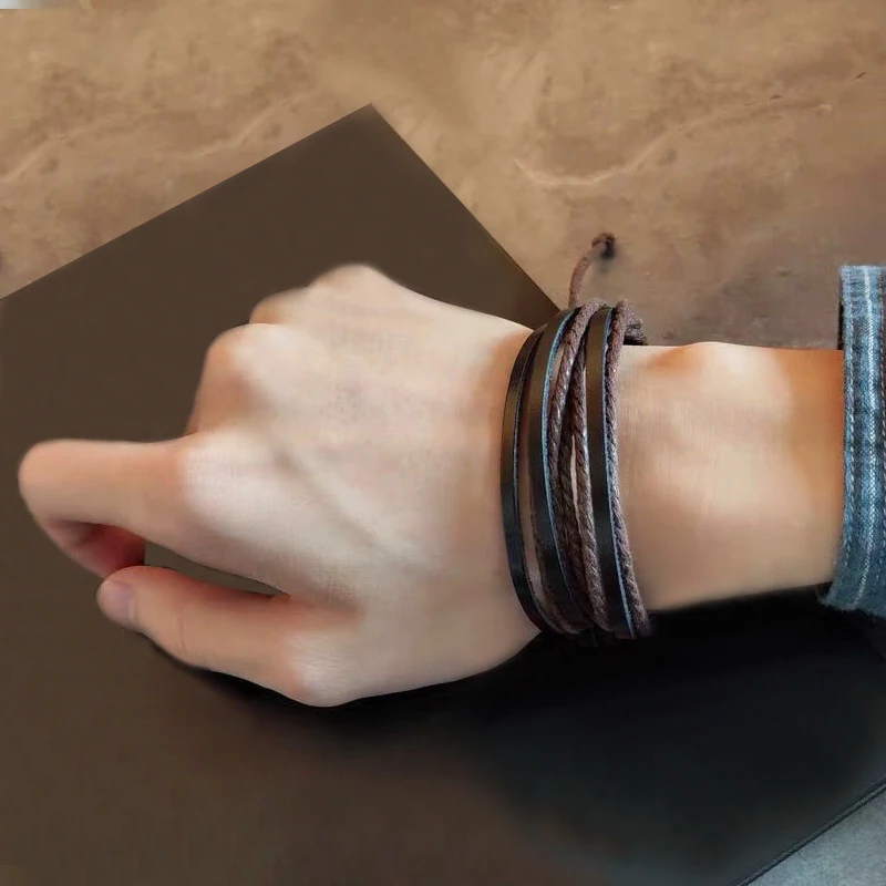 Multi-layer Adjustable Vintage Tribal Weave Buckle Black Brown Leather Bracelet For Men Women Classic Design For Surprise Gift
Multi-layer Adjustable Vintage Tribal Weave Buckle Black Brown Leather Bracelet For Men Women Classic Design For Surprise Gift