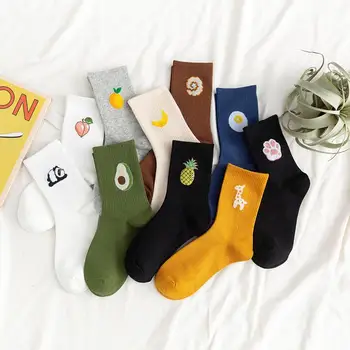 Summer Medium Tube Socks Cartoon Fruit Cotton Watermelon Lemon Strawberry Banana Avocado Women Korean Socks Street Fashion Socks
Summer Medium Tube Socks Cartoon Fruit Cotton Watermelon Lemon Strawberry Banana Avocado Women Korean Socks Street Fashion Socks