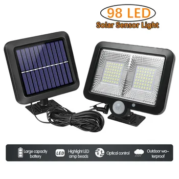 56/98LED Solar Motion Sensor Light Outdoor Waterproof Solar Wall lamp Emergency led Lighting for Garden Decoration Spotlight
56/98LED Solar Motion Sensor Light Outdoor Waterproof Solar Wall lamp Emergency led Lighting for Garden Decoration Spotlight