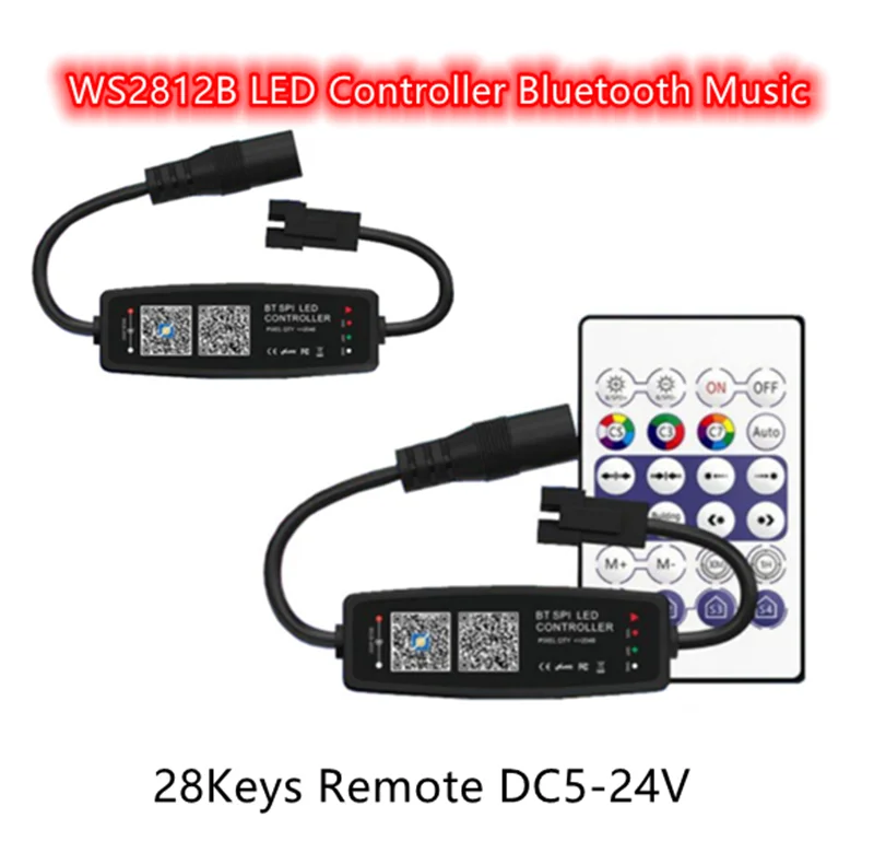 WS2812B светодиодный контроллер Bluetooth Музыка для SK6812 WS2811 WS2812 Пиксельная