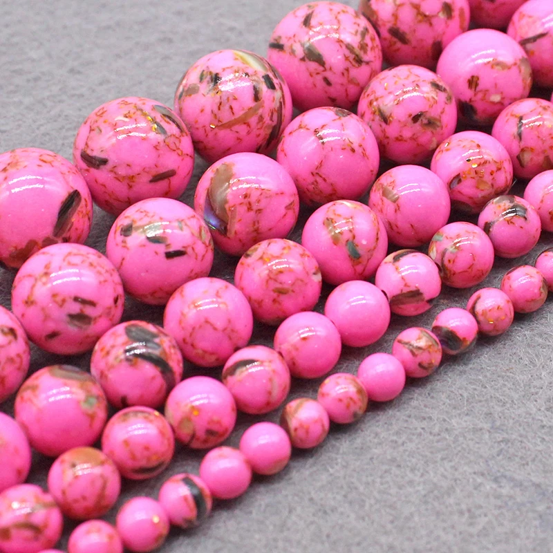 Natural Light Pink Shell Turquoises Stone Loose Round Beads for Jewelry Making Diy Bracelet Necklace Jewellry 4 6 8 10 12mm 15"
Natural Light Pink Shell Turquoises Stone Loose Round Beads for Jewelry Making Diy Bracelet Necklace Jewellry 4 6 8 10 12mm 15"