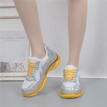 2020 New Thick-Soled Sneakers Lace Up Women Yellow Mesh Breathable Solid Color Leisure Flat Platform Walking Trainers J14-26
2020 New Thick-Soled Sneakers Lace Up Women Yellow Mesh Breathable Solid Color Leisure Flat Platform Walking Trainers J14-26