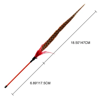 Cat Interactive Feather Toy Tease Cat Wand Toy with Long Pheasant Featherfor Solving Boredom and Exercise Cat Chasing
Cat Interactive Feather Toy Tease Cat Wand Toy with Long Pheasant Featherfor Solving Boredom and Exercise Cat Chasing