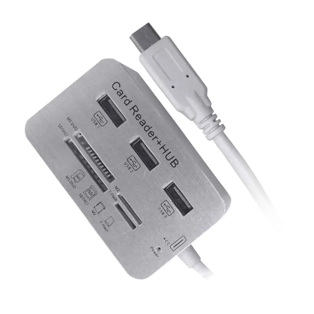 2 In 1 3.0 USB Hub Type C Card Reader Practical Home Office High Speed 3 Ports 4 Slots Splitter External Data Transmission
2 In 1 3.0 USB Hub Type C Card Reader Practical Home Office High Speed 3 Ports 4 Slots Splitter External Data Transmission