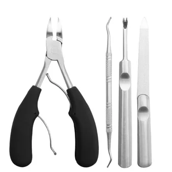 4 Pcs Toenail Clippers, Thick & Ingrown Toe Nail Clippers for Men & Seniors, Pedicure Clippers Toenail Cutters 
4 Pcs Toenail Clippers, Thick & Ingrown Toe Nail Clippers for Men & Seniors, Pedicure Clippers Toenail Cutters