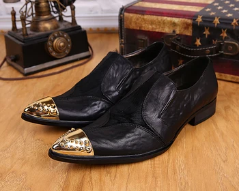 Pointed Toe Genuine Leather Casual Men Shoes Retro Luxury Wedding Shoes Business Leisure Dress Shoes Big Yards 45 46 US12
Pointed Toe Genuine Leather Casual Men Shoes Retro Luxury Wedding Shoes Business Leisure Dress Shoes Big Yards 45 46 US12