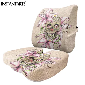 INSTANTARTS Skull with Flowers Print Menmory Foam Car Seat Cushion High Quality Seat Cushion for Leaning Washable Accessories
INSTANTARTS Skull with Flowers Print Menmory Foam Car Seat Cushion High Quality Seat Cushion for Leaning Washable Accessories