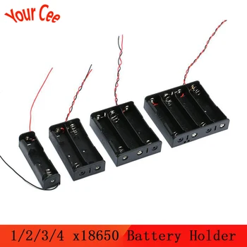 Black Plastic 1/2/3/4 x18650 Battery Storage Box Case 1 2 3 4 Slot Way DIY Batteries Clip Holder Container With Wire Lead Pin
Black Plastic 1/2/3/4 x18650 Battery Storage Box Case 1 2 3 4 Slot Way DIY Batteries Clip Holder Container With Wire Lead Pin