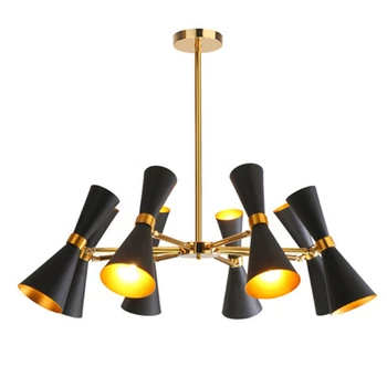 Pendant Lights LED Nordic 8 Heads Loft Hanging Lamp iron Trumpet Shape Lighting Fixture For Restaurant Kitchen Bar Light E27
Pendant Lights LED Nordic 8 Heads Loft Hanging Lamp iron Trumpet Shape Lighting Fixture For Restaurant Kitchen Bar Light E27