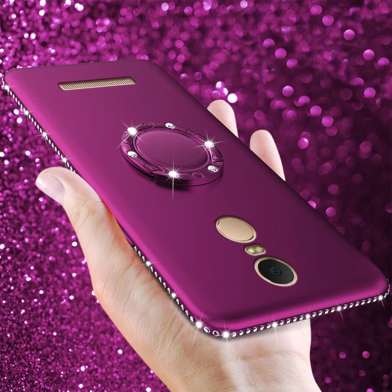 Bling Ring Case for Xiaomi Redmi 4 4A 5A 5 Plus Note 4X Pro Cover Diamond Silicone Phone Cases Mi 6 6X A2 |