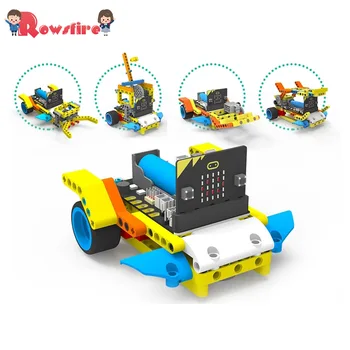 New Program Intelligent Robot Building Block Car Kit Various Shapes Steam Programming Education Car For Micro:Bit(Not Include)
New Program Intelligent Robot Building Block Car Kit Various Shapes Steam Programming Education Car For Micro:Bit(Not Include)