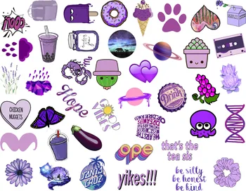 50PC Purple Small Fresh Cartoon Cute Stickers Suitcase Scooter Notebook Guitar Personality Graffiti Stickers
50PC Purple Small Fresh Cartoon Cute Stickers Suitcase Scooter Notebook Guitar Personality Graffiti Stickers