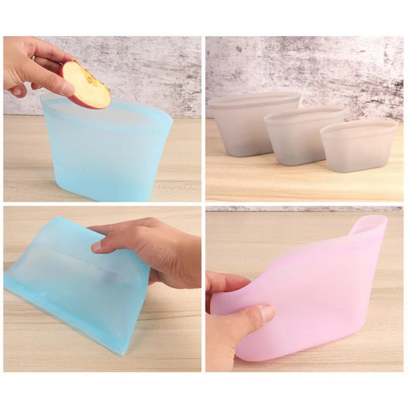 Reusable Silicone Containers, BPA Free Self Seal Food Storage Container For Fruit, Vegetables, Meat, Soup
Reusable Silicone Containers, BPA Free Self Seal Food Storage Container For Fruit, Vegetables, Meat, Soup