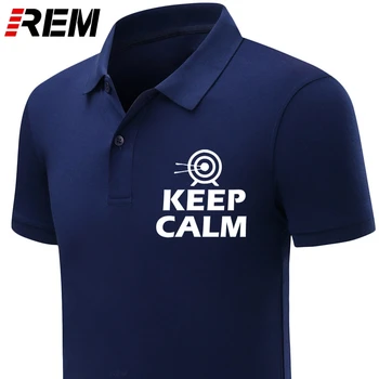 

mens polos shirt Buy Mens Shirt Keep Calm Shoot Arrows Archery Sportser Designer Mens Summer Men's polo Clothes