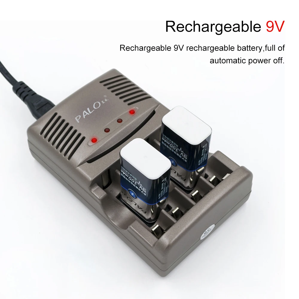 PALO Quick Charger with 4 Slots LED Display Smart Intelligent Battery Charger for AA AAA 9V NiCd NiMh Rechargeable Batteries
PALO Quick Charger with 4 Slots LED Display Smart Intelligent Battery Charger for AA AAA 9V NiCd NiMh Rechargeable Batteries
