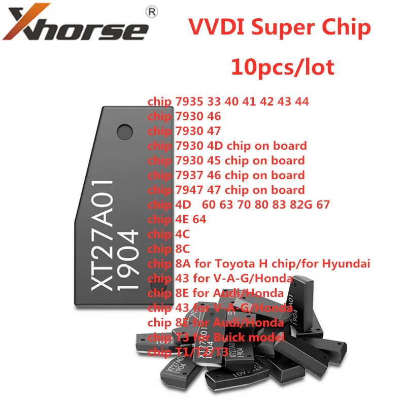 Супер чип Xhorse VVDI для VVDI2 Mini Key Tool 10 шт./лот|digiprog 3|digiprog 4adapter 1/4 |