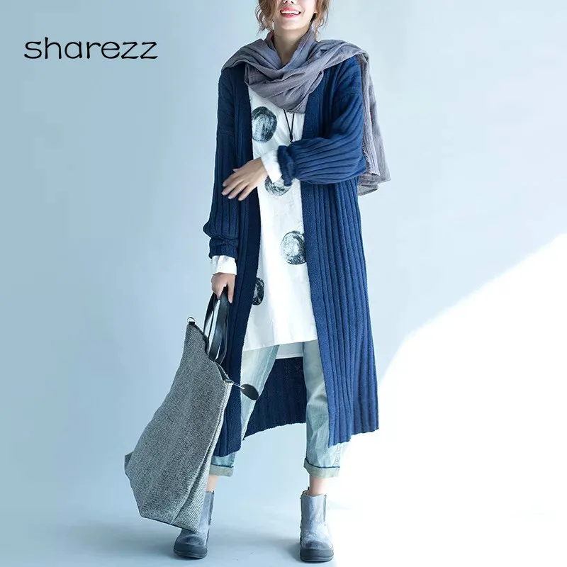 2019 Autumn Winter Sweaters Solid Color Korean Cardigan Knitting Women Long Trench Casual Loose 4 Colors Plus Size Women Coats
2019 Autumn Winter Sweaters Solid Color Korean Cardigan Knitting Women Long Trench Casual Loose 4 Colors Plus Size Women Coats